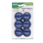 Bottoni magnetici - blu - diametro 30 mm - Lebez - blister 12 pezzi