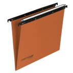 Cartella sospesa Cartesio - cassetto - interasse 33 cm - fondo V - 31,3x25 cm - arancio - Bertesi