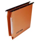 Cartella sospesa Cartesio - armadio - interasse 33 cm - fondo V - 33x28 cm - arancio -  Bertesi