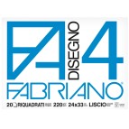 Album F4 - 24x33cm - 220gr - 20 fogli - liscio - squadrato - Fabriano