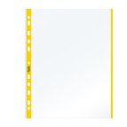Buste forate con banda colorata - Linear - buccia - 21 x 29,7 cm - giallo - Favorit - conf. 10 pezzi