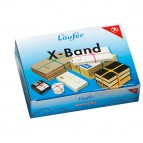 Elastici X Band - ø 10 cm (150x11 mm) - colori assortiti - Lebez - scatola da 100 gr