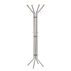Appendiabiti - 4 posti - 180 x 52 cm - argento - Alco