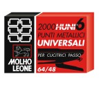 Punti universali - 6/4 - metallo - Molho Leone - conf. 2000 pezzi