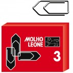 Fermagli zincati N.3 - lunghezza 29 mm - Molho Leone - conf. 100 pezzi