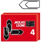 Fermagli zincati N.4 - lunghezza 32 mm - Molho Leone - conf. 100 pezzi