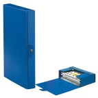 Scatola progetto Eurobox - dorso 4 cm - 25x35 cm - blu - Esselte