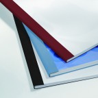 Cartelline termiche Business Line - 6 mm - leather nero - GBC - scatola 100 pezzi