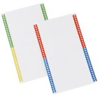 Cartoncini per cartelle sospese - armadio - 40 cartoncini per foglio - 14 cm - Bertesi - conf. 10 fogli