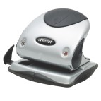 Perforatore P225 - max 25 fogli - 2 fori - passo 8 cm - argento/nero - Rexel