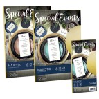 Busta Special Events metal - oro - 110 x 220mm - 120gr - Favini - conf. 10 buste