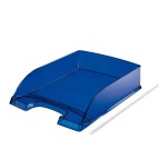 Vaschetta portacorrispondenza Leitz Plus Standard - 25,5 x 7 x 36 cm - blu trasparente - Leitz
