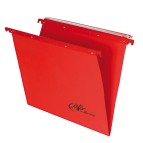 Cartella sospesa Joker - cassetto - interasse 33 cm - fondo V - 31,3x25 cm - rosso - Bertesi