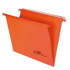 Cartella sospesa Joker - cassetto - interasse 33 cm - fondo V - 31,3x25 cm - arancio - Bertesi