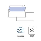 Busta SILVER80 STRIP FSC  - bianca - internografata - senza finestra - 114 x 162 mm - 80 gr - Pigna - conf. 25 pezzi
