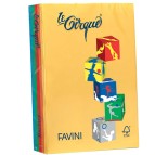 Carta Le Cirque - A4 - 160 gr - mix 5 colori intensi - Favini - conf. 250 fogli