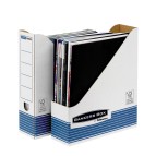 Portariviste Bankers Box System - 7,8x31,1x25,8 cm - bianco/blu - Fellowes