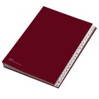 Classificatore alfabetico A/Z - 640E - 24x34 cm - rosso - Fraschini