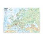 Carta geografica Europa - scolastica - plastificata - 297 x 420 mm - Belletti