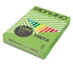 Carta Copy Tinta - A4 - 80 gr - colori forti verde pisello - Fabriano - conf. 500 fogli