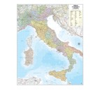 Carta geografica Italia amministrativa e stradale - murale - 97 x 122 cm - Belletti