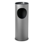 Gettacarte/posacenere - 17 litri - diametro 24,3 cm - altezza 66,5 cm - grigio - StilCasa