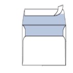 Busta bianca senza finestra - serie Mailpack - strip adesivo - 120x180 mm - 80 gr - Blasetti - conf. 25 pezzi