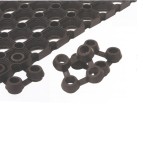 Connettori per tappeto in gomma Best - nero - Velcoc - conf. 25 pezzi