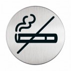 Pittogramma adesivo - Zona non fumatori - acciaio - diametro 8,3 cm - Durable