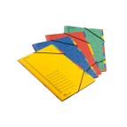 Classificatore numerico 1/7 - 7 scomparti - con elastici - 24x34 cm - colori assortiti - Fraschini