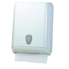 Dispenser asciugamani piegati - 28x13,7x37,5 cm - plastica - bianco - Mar Plast