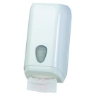 Dispenser di carta igienica in fogli - 15,8x13x30,7 cm - bianco - Mar Plast