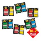 Segnapagina Post it  Index Medium - 4 colori classici - Value pack 10+2 (dispenser da 50 segnapagina ciascuno)