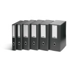 Scatola progetto Plus Vip - 34,5x24,5 cm - dorso 6 cm - grigio antracite - Fellowes