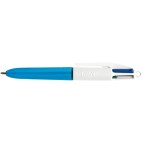 Penna a sfera a scatto  multifunzione  4 Colours Mini  - punta 1,0mm - nero, blu, rosso, verde - Bic -  conf. 12 pezzi