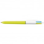 Penna a sfera a scatto  multifunzione  4 Colours Fun  - punta 1,0mm - rosa, verde chiaro, turchese, viola - Bic - conf. 12 pezzi