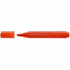 Evidenziatore Grip 1543 - punta a scalpello - tratto 1,0-2,0-5,0mm - colore arancione - Faber Castell
