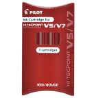 Refill Hi Tecpoint V5/V7 ricaricabile begreen - rosso - Pilot  - conf. 3 pezzi