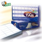 Etichette a modulo continuo Tico TAB 1 - 72x23,5 mm - corsia singola - permanente - bianco - Tico - scatola da 6000 etichette