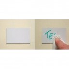 Etichette magnetiche - scrivibili e cancellabili - permanente - 60x100 mm - bianco - Markin - blister da 20 etichette