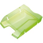 Vaschetta portacorrispondenza - plastica riciclata - 35,5x27,5x6,6 cm - verde trasparente - Helit