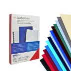Copertine LeatherGrain per rilegatura - A4 - goffrate - blu - 250 gr - GBC - conf. 100 pezzi