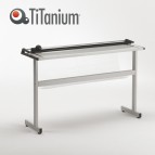 Taglierina a lama rotante TN130 - con stand - 950x440x1500 mm - 1300 mm (A0) - taglio lineare - capacità taglio 8 fg - grigio - Titanium