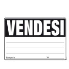 Cartello Vendesi - 24 x 33cm - colori assortiti - Edipro