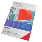 Copertine HiGloss per rilegatura - A4 - 250 gr - cartoncino lucido - rosso - GBC - conf. 100 pezzi