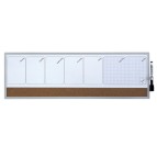 Organizer magnetico con calendario settimanale - 58,5x19 cm - orizzontale - Nobo