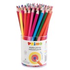 Matite colorate - diametro mina 2,90 mm - colori assortiti - Primo - bicchiere 72 matite