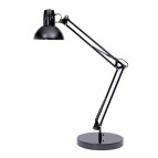 Lampada da tavolo Architect - a fluorescenza - 42 x 39 cm - base diametro 20 cm - 11W - nero - Alba