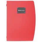 PortamenU' Rio - A4 - 24x34 cm - rosso - 1 inserto doppio incluso - Securit