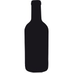 Lavagna da parete Silhouette - 49,5x19,5 cm - forma bottiglia - nero - Securit